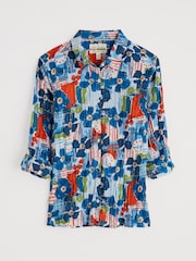 Seasalt Cornwall Blue Dark Larissa 100% Cotton Shirt - Image 5 of 7