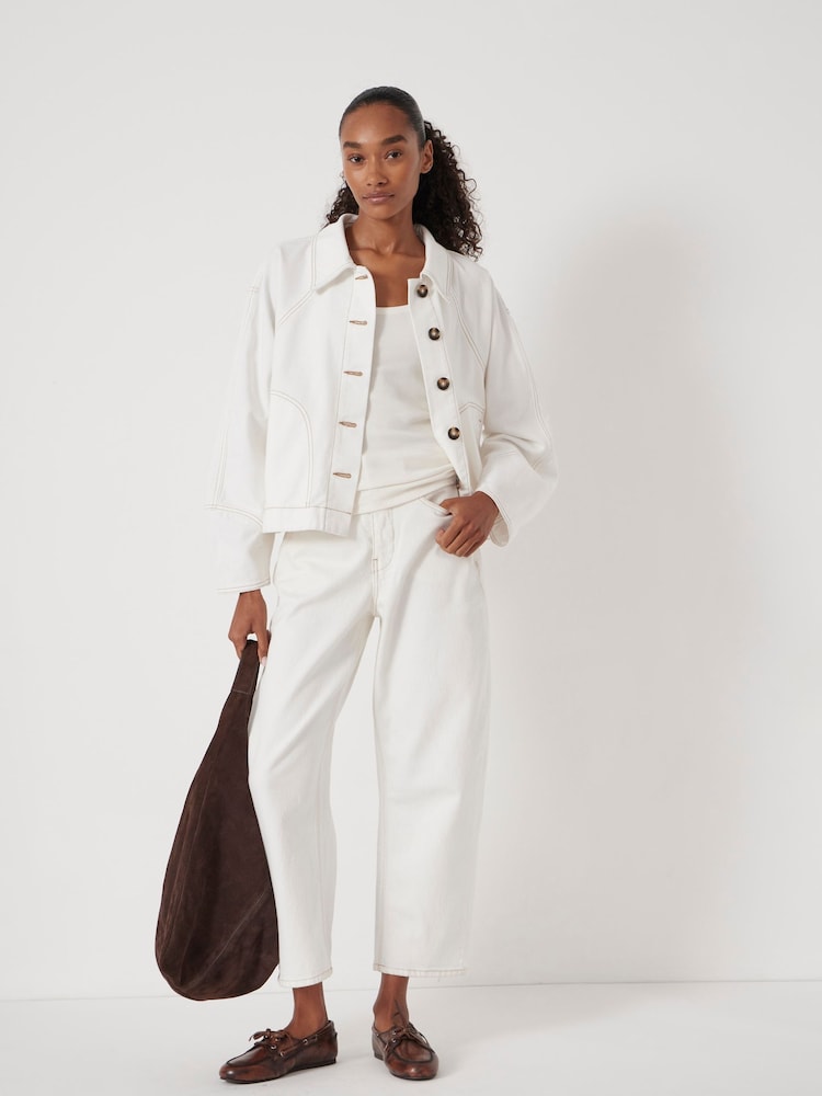 Branco - Hush Swing 100% algodão Jacket - Imagem 2 de 7