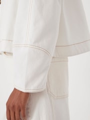 Branco - Hush Swing 100% algodão Jacket - Imagem 4 de 7