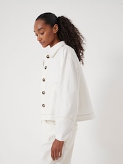 Branco - Hush Swing 100% algodão Jacket - Imagem 5 de 7
