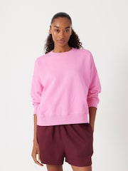 Hush Pink Relaxed Cotton Sweatshirt - Image 1 of 5