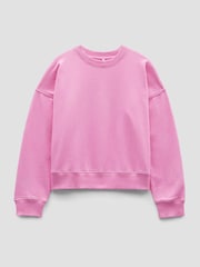 Hush Pink Relaxed Cotton Sweatshirt - Image 5 of 5