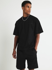 River Island Black Boxy T-Shirt and Shorts Set - Image 2 of 4