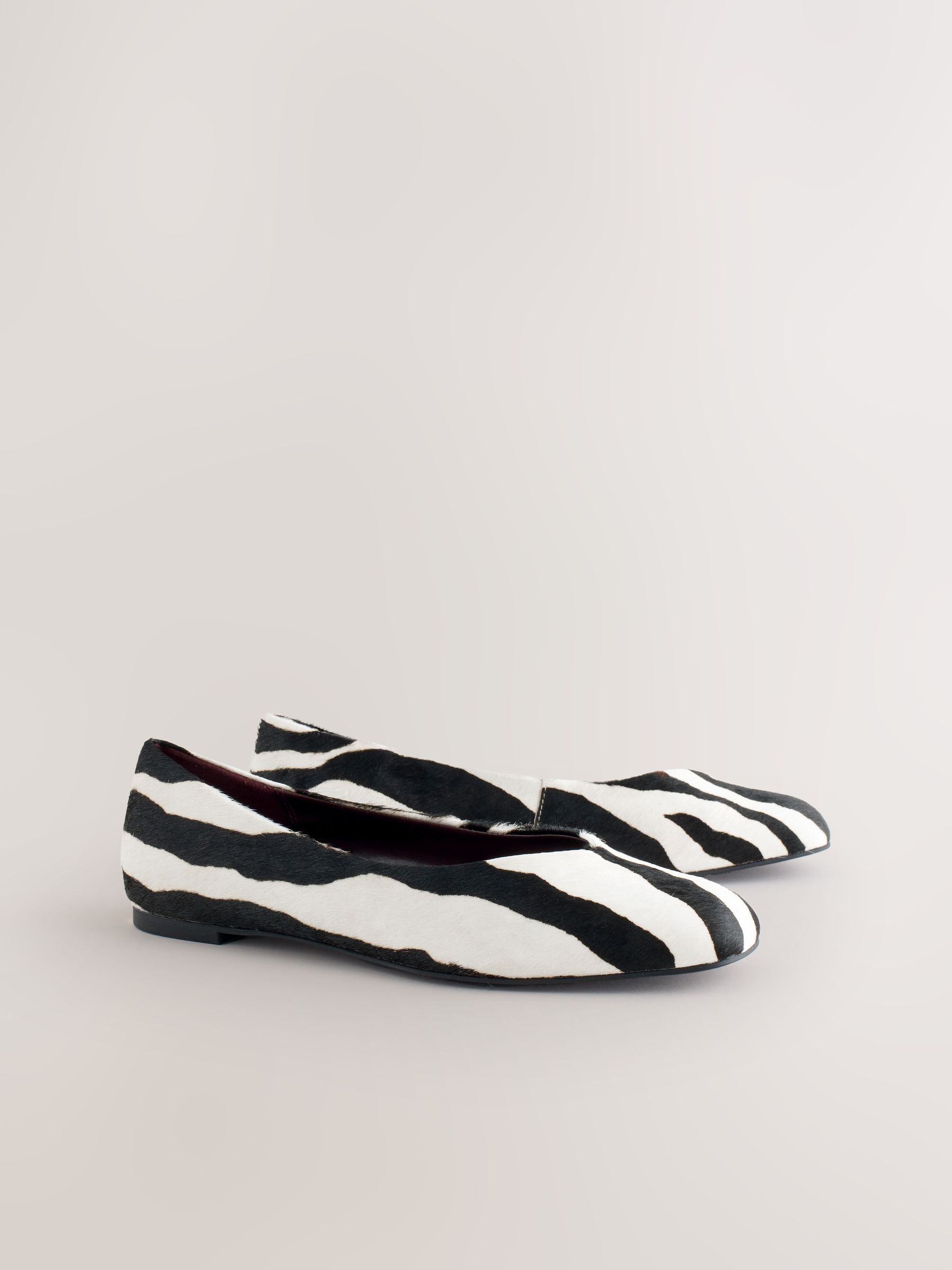 Cumpără Zebra - Balerini cu talpă plată Forever Comfort® din piele