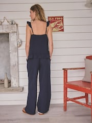 Navy Dobby Cami Pyjamas - Image 4 of 7