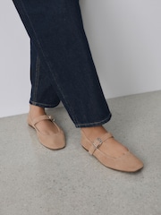 Tan Brown N. Premium Leather Mary Jane Shoes - Image 1 of 4