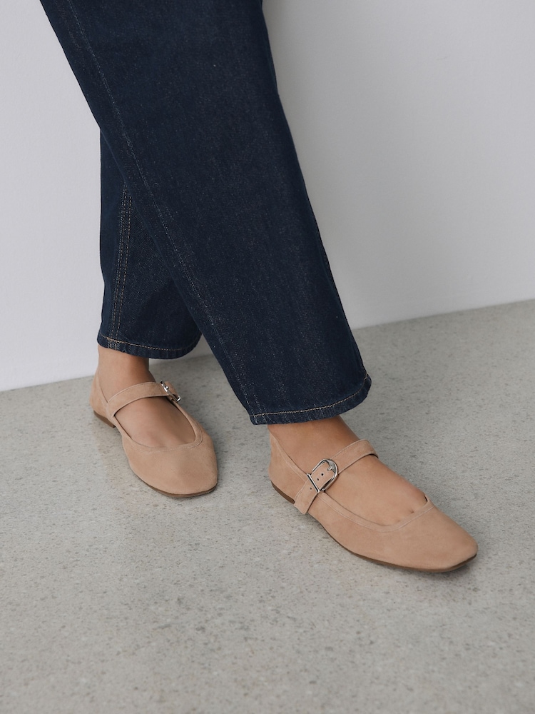 Tan Brown N. Premium Leather Mary Jane Shoes - Image 1 of 4