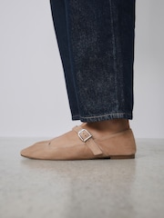 Tan Brown N. Premium Leather Mary Jane Shoes - Image 2 of 4