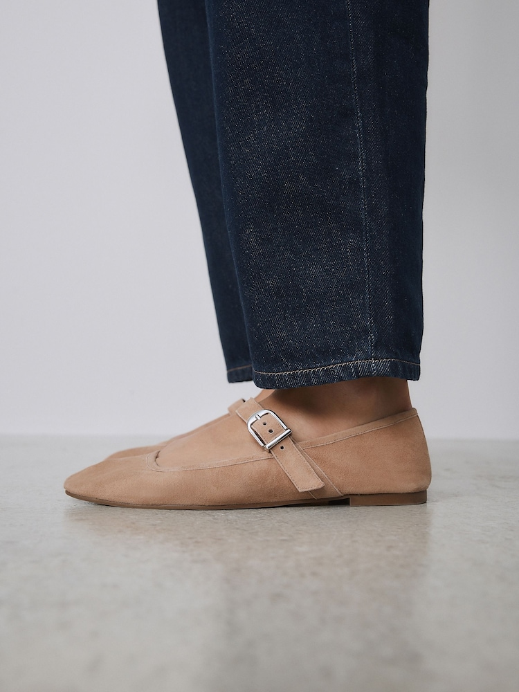Tan Brown N. Premium Leather Mary Jane Shoes - Image 2 of 4