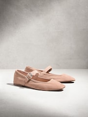 Tan Brown N. Premium Leather Mary Jane Shoes - Image 6 of 10
