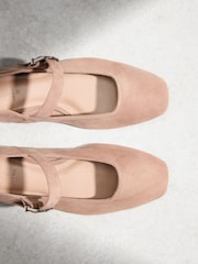 Tan Brown N. Premium Leather Mary Jane Shoes - Image 8 of 10