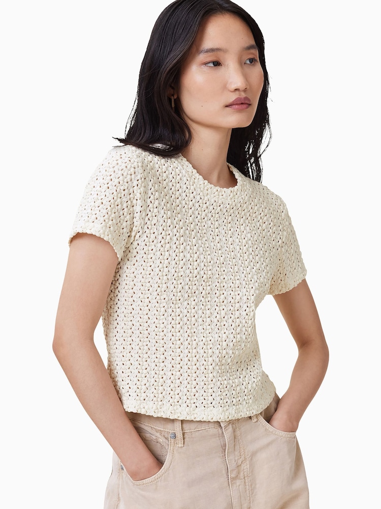 AllSaints White Karma Stevie T-Shirt - Image 1 of 9