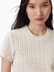 AllSaints White Karma Stevie T-Shirt - Image 7 of 9