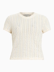 AllSaints White Karma Stevie T-Shirt - Image 8 of 9