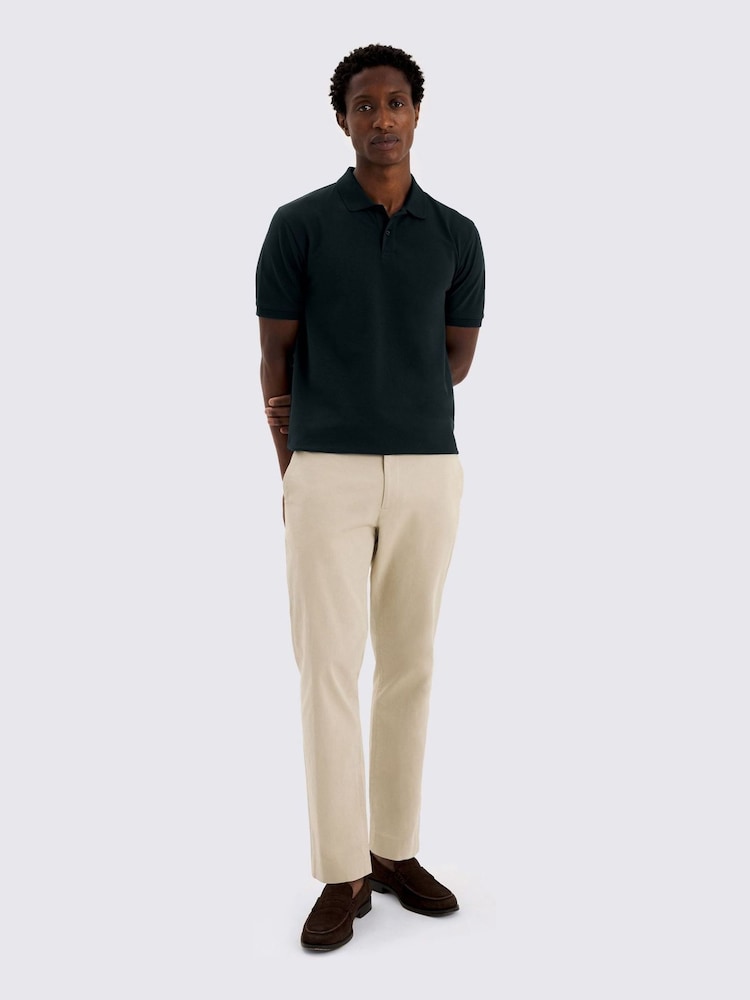 MOSS Green Pique Polo Shirt - Image 2 of 4