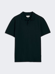 MOSS Green Pique Polo Shirt - Image 4 of 4