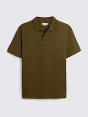 Зеленый - MOSS MOSS Green Pique Polo Shirt - Image 4 of 4