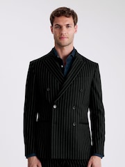 MOSS Slim Fit Blue Stripe Jacket - Image 1 of 1