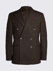 MOSS Relaxed Fit Flannel Brown Jacket - Image 1 of 1