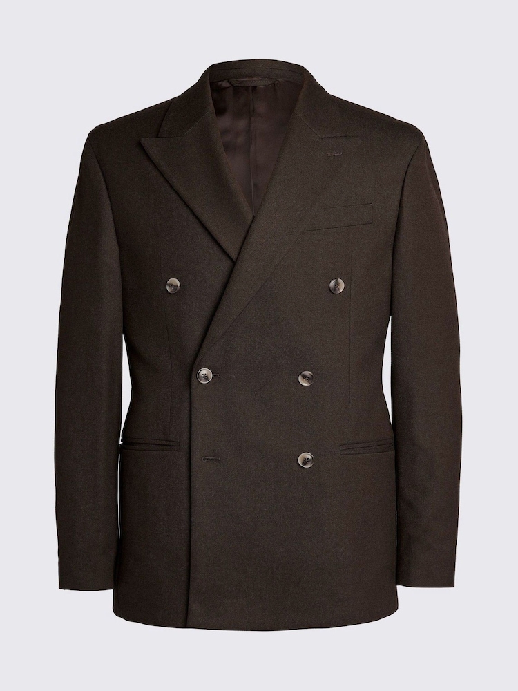 MOSS Relaxed Fit Flannel Brown Jacket - Image 1 of 1