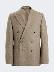 MOSS Relaxed Fit Gold Tweed Herringbone Jacket - Image 5 of 5