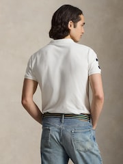 Polo Ralph Lauren White Knit Polo Shirt - Image 2 of 4