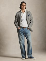 Polo Ralph Lauren White Knit Polo Shirt - Image 3 of 4