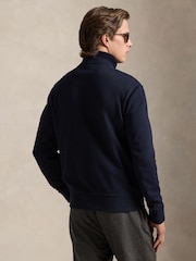 Polo Ralph Lauren Aviator Navy Long Sleeve Full Zip Jacket - Image 2 of 8