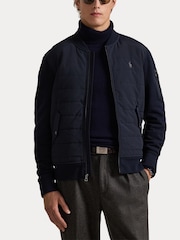 Polo Ralph Lauren Aviator Navy Long Sleeve Full Zip Jacket - Image 7 of 8