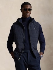 Polo Ralph Lauren Aviator Navy Knit Vest Pullover Gilet - Image 1 of 5