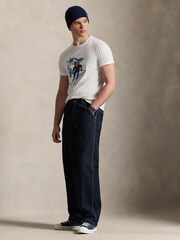 Polo Ralph Lauren White Knit T-Shirt - Image 3 of 6
