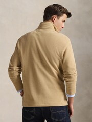 Polo Ralph Lauren Classic Camel Heather Knit-Half Zip-Pullover Sweatshirt - Image 2 of 5