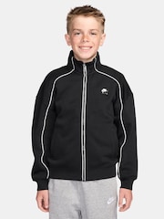 Nike Black AIR Fleece Track Top - Image 1 of 3