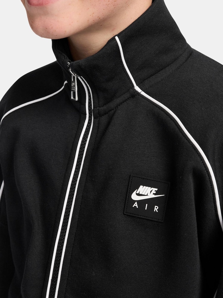 Nike Black AIR Fleece Track Top - Image 3 of 3