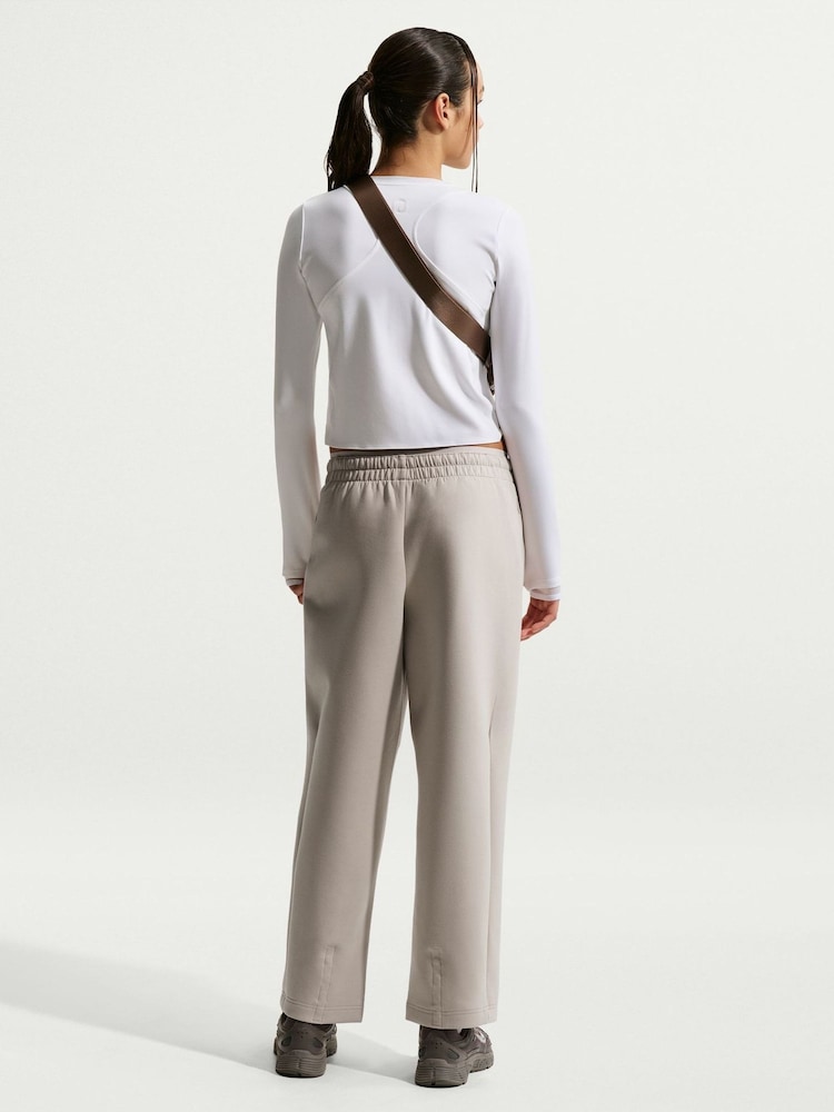 Nike White Dri-FIT Knit Long Sleeve Top - Image 2 of 5 Nike White Dri-FIT Knit Long Sleeve Top - Image 2 of 5