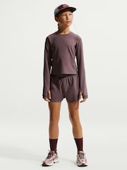 Nike Tattoo Brown Dri-FIT Knit Long Sleeve Top - Image 1 of 2