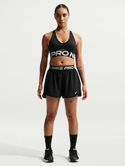Nike Black Pro Dri-FIT Mid-Rise Brief-Lined 3" Woven Shorts - Image 1 of 5