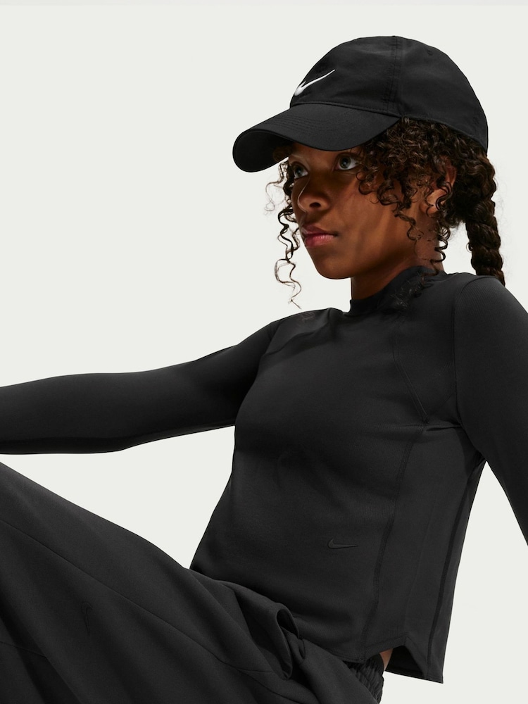 Nike Black Dri-FIT Knit Long Sleeve Top - Image 5 of 5 Nike Black Dri-FIT Knit Long Sleeve Top - Image 5 of 5