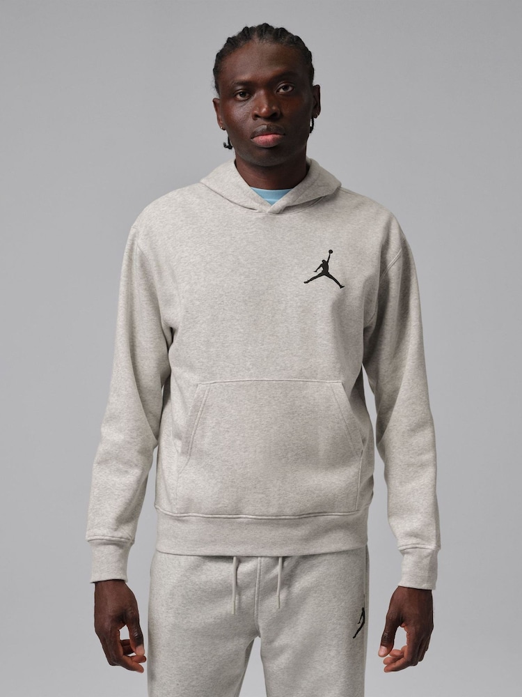 Šedá/Černá - Jordan Jumpman Fleece Pullover Hoodie - Obrázek 1 z 6