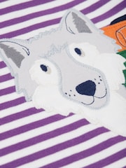 Frugi Purple Otis Circular T Shirt - Image 3 of 3