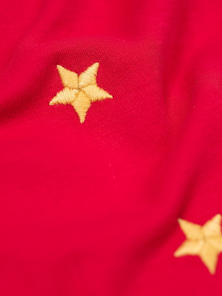 Frugi Red Terrific Christmas Circular T-Shirt - Image 2 of 3