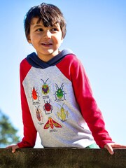 Frugi Grey Compass Hoodie - Image 1 of 4