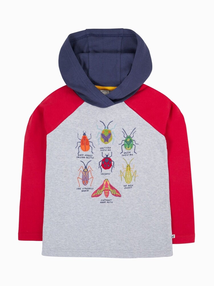 Frugi Grey Compass Hoodie - Image 2 of 4