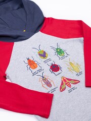 Frugi Grey Compass Hoodie - Image 3 of 4