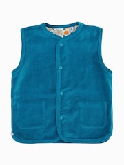 Frugi Blue Wynn Reversible Waistcoat - صورة 2 من 4
