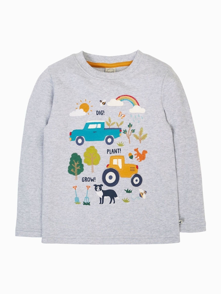 Frugi Grey Adventure Circular Top - Image 2 of 4