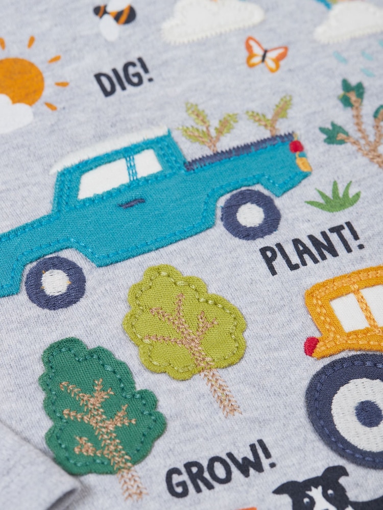 Frugi Grey Adventure Circular Top - Image 4 of 4