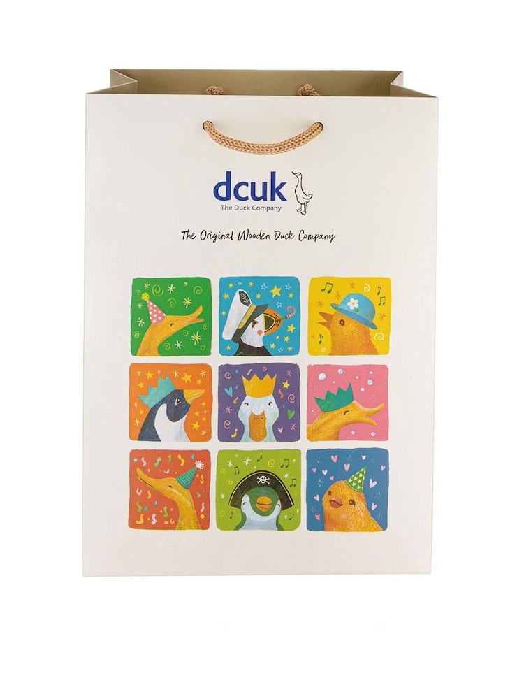 DCUK Green Floral Hat and Boots Ducky Wooden Ornament - Image 4 of 4