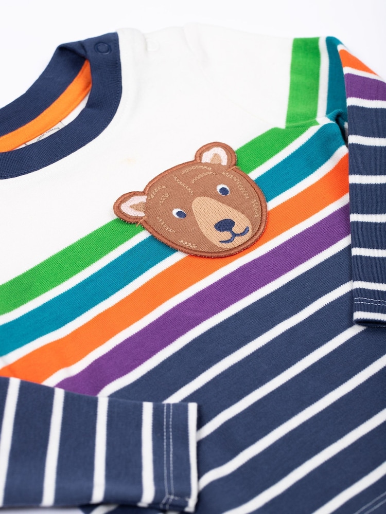 Frugi Blue Character Pocket T Shirt - Image 2 of 3