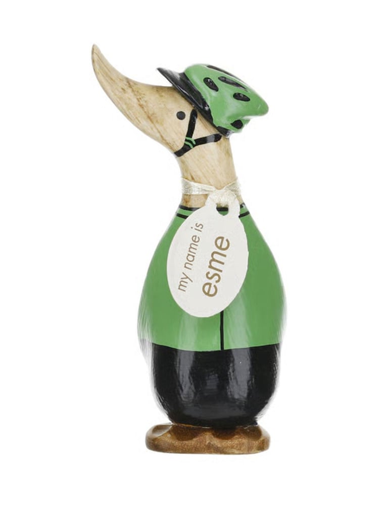 DCUK Green Cyclist Dinky Duck Ornaments - Image 1 of 3 DCUK Green Cyclist Dinky Duck Ornaments - Image 1 of 3